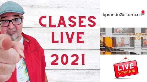 Clases en Directo de guitarra Clases Lives