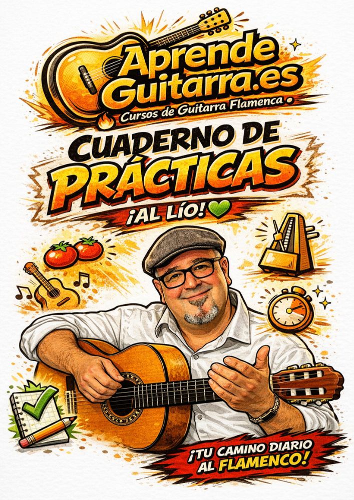 Cuaderno practica guitarra flamenca