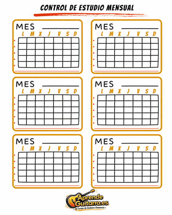 Control de estudio mensual