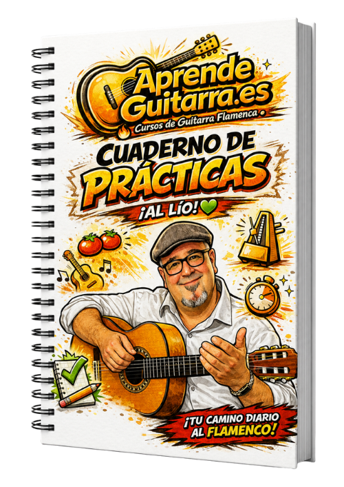 Portada del Cuaderno de Prácticas de Aprendeguitarra.es